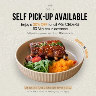 Image 20: Pick it up, save it up — your favorite deal is back! We’re bringing back our self-pickup discount, and it’s the perfect excuse to treat yourself to something you like! Place your order ahead, swing by the café, and enjoy exclusive savings — just for picking it up yourself! 🙌🏻 20% off self pick discount everyday from 2pm onwards! Call us at 62467266 or WhatsApp us at 93513452 to place orders 😋 t&c apply #fuelxsg #sgcafe #sgfood