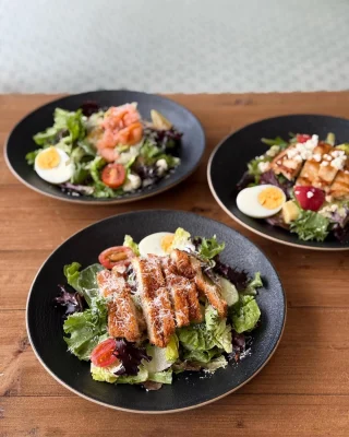 Image 19: 🌿Dive into a bowl of freshness! Our salads are packed with crisp greens, colorful veggies, and flavorful toppings. Perfect for a light and satisfying meal 🥗 #fuelx #brunch #sgfood #sgfoodies #singaporefood
